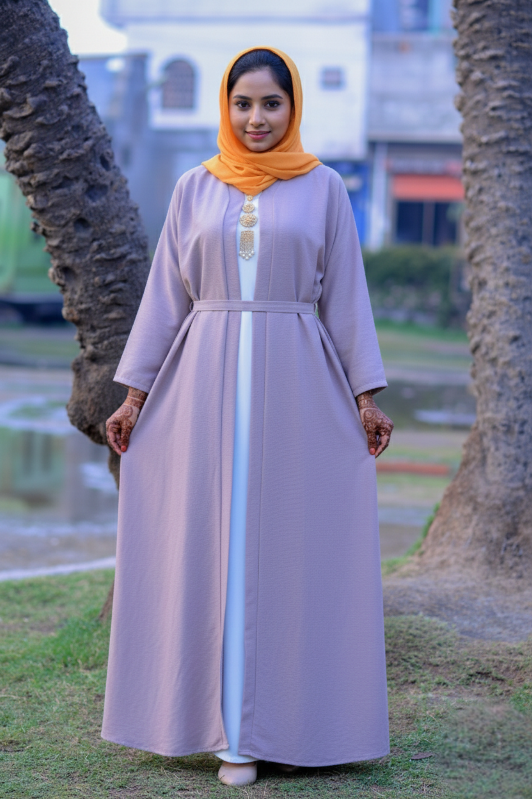 The Liana Belted Open Abaya