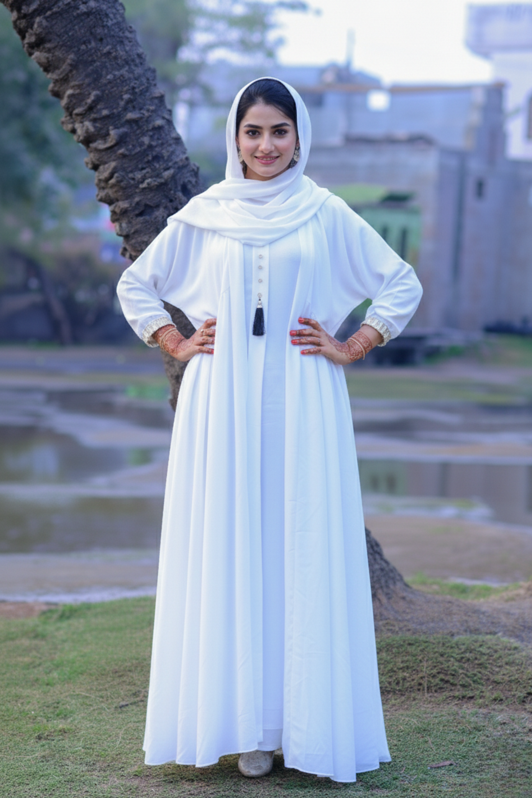 The Alabaster Ethereal Abaya