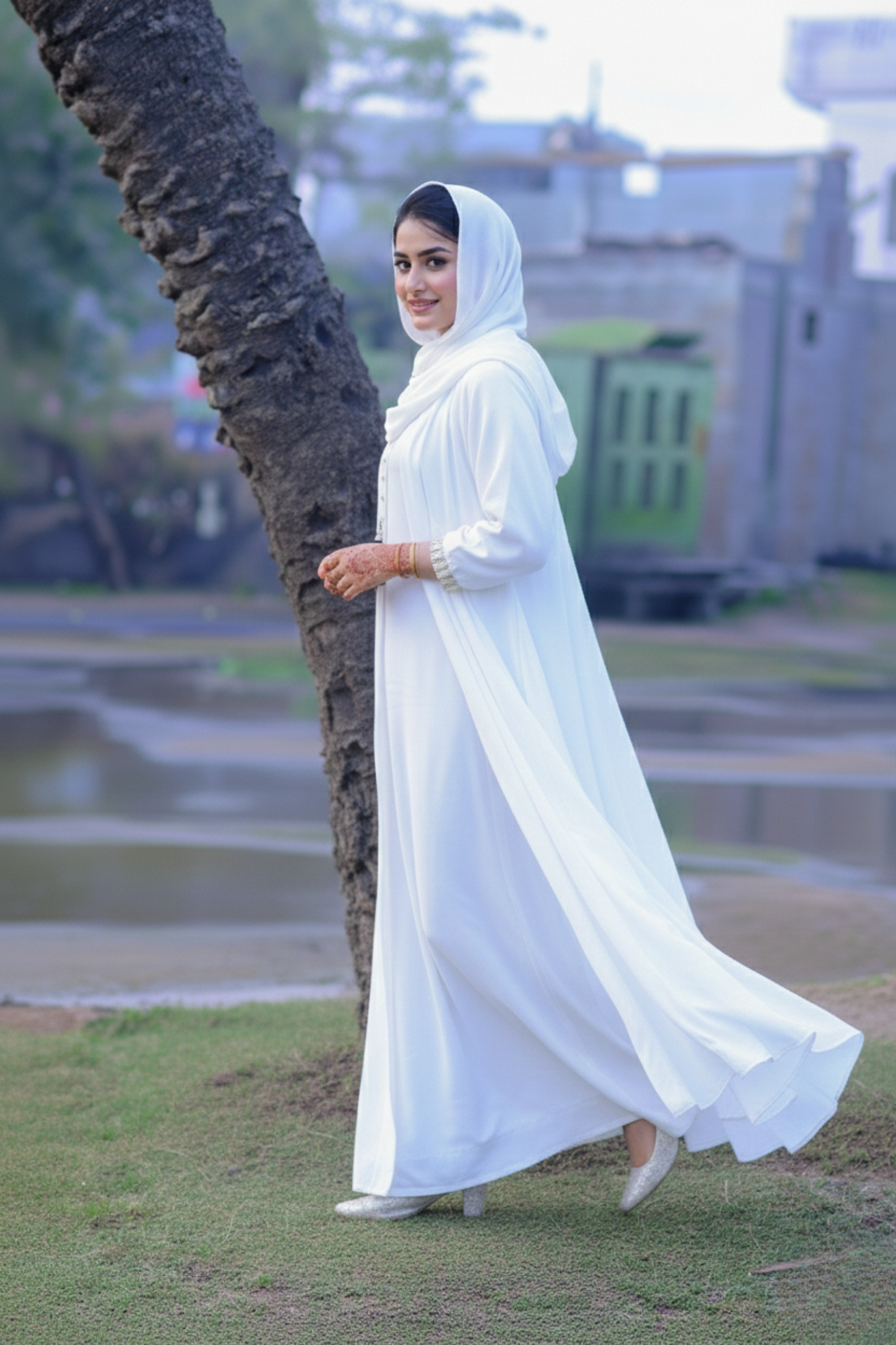 The Alabaster Ethereal Abaya
