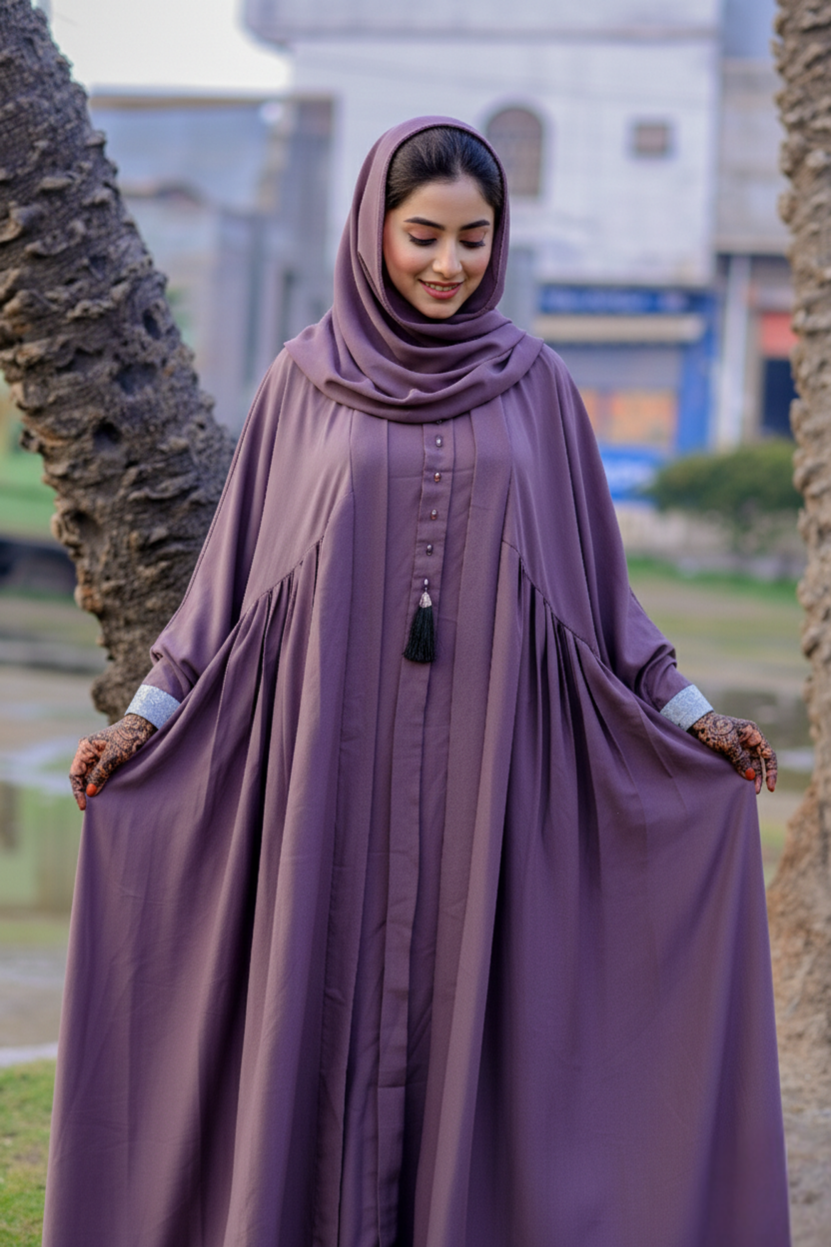 The Amara Pleated Butterfly Abaya