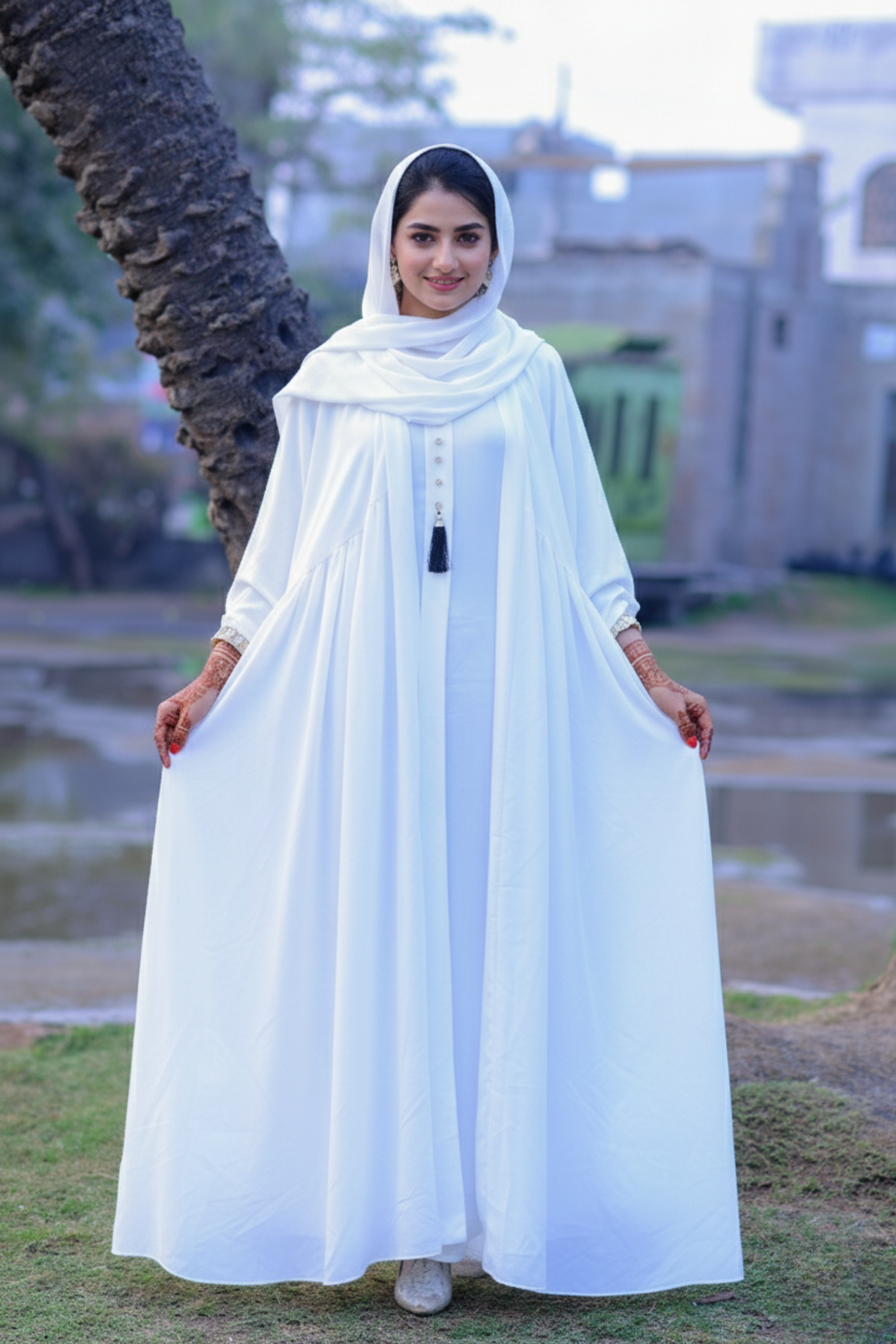 The Alabaster Ethereal Abaya