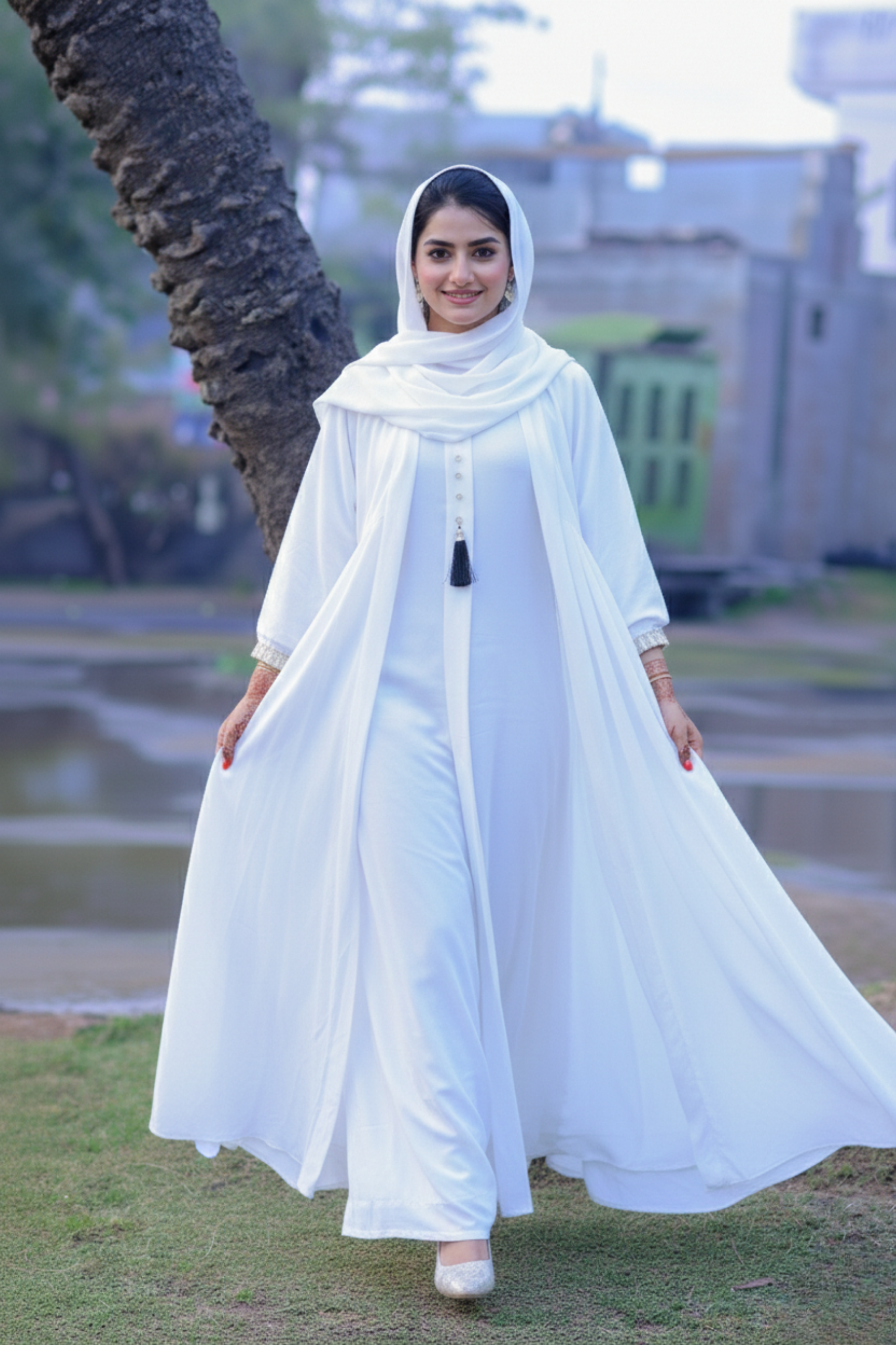 The Alabaster Ethereal Abaya