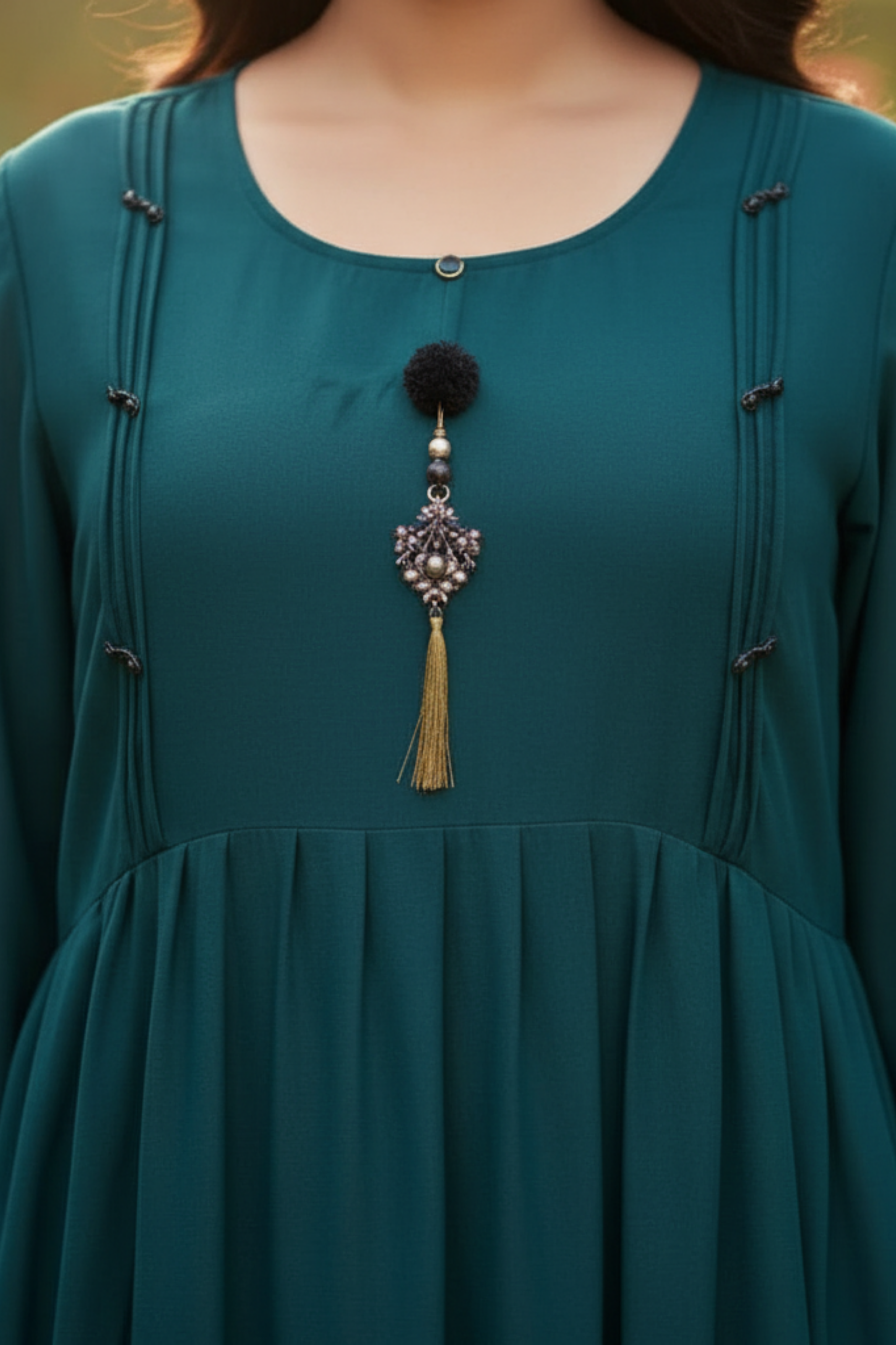 The Azure Garden Maxi Abaya