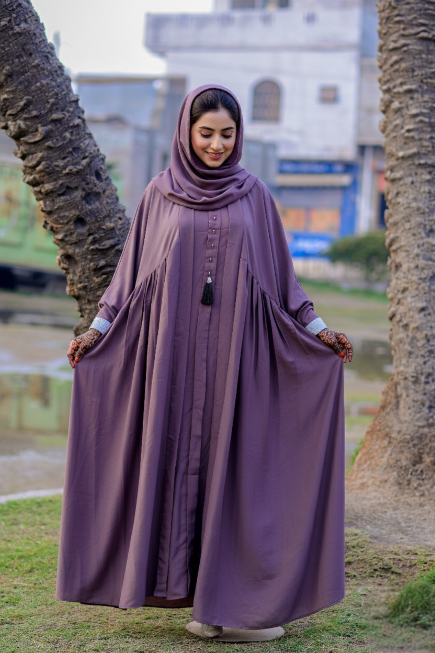 The Amara Pleated Butterfly Abaya