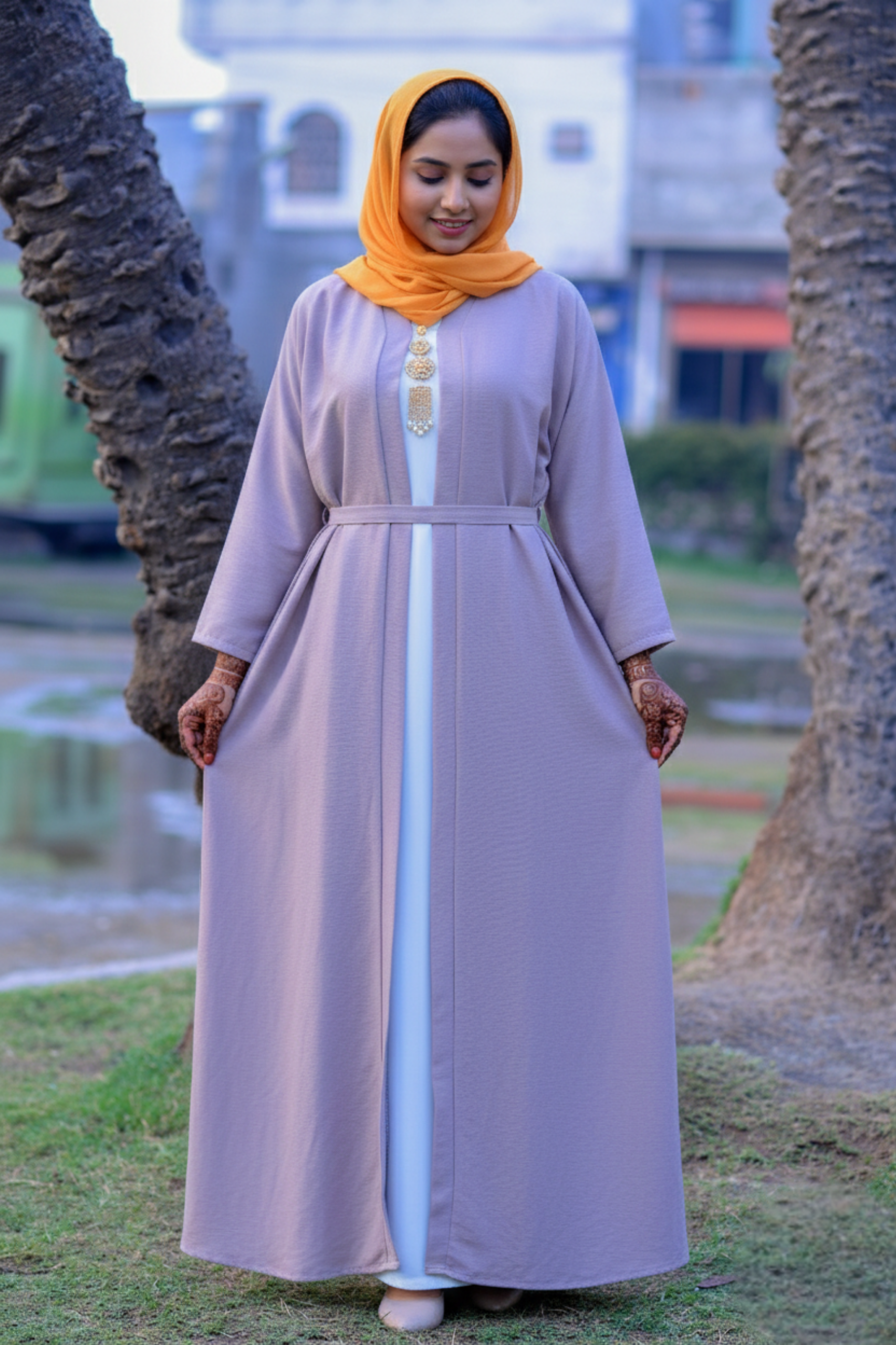 The Liana Belted Open Abaya