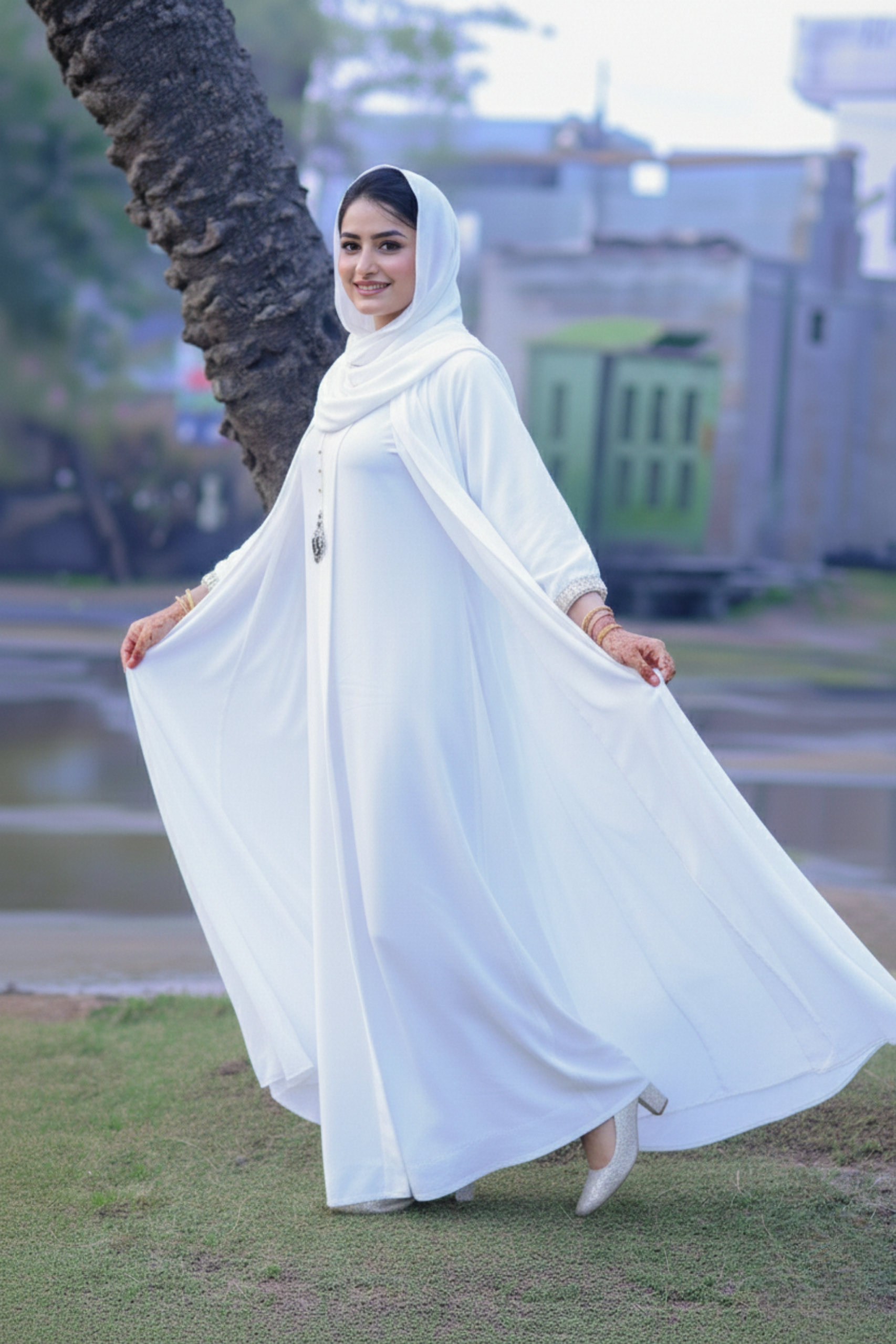 The Alabaster Ethereal Abaya
