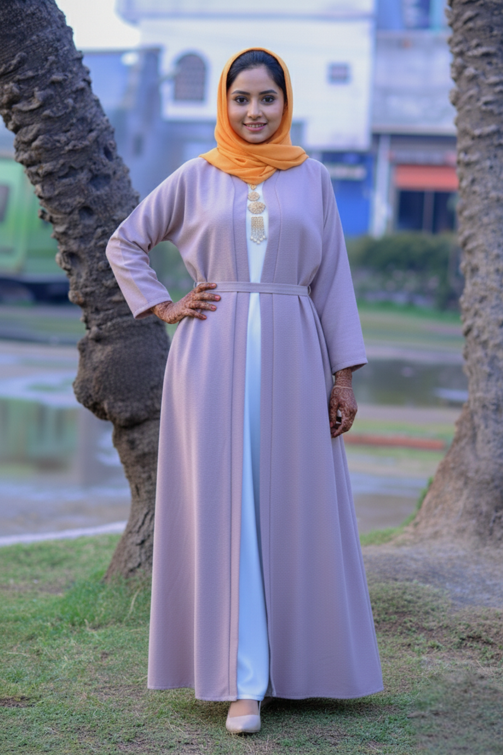 The Liana Belted Open Abaya