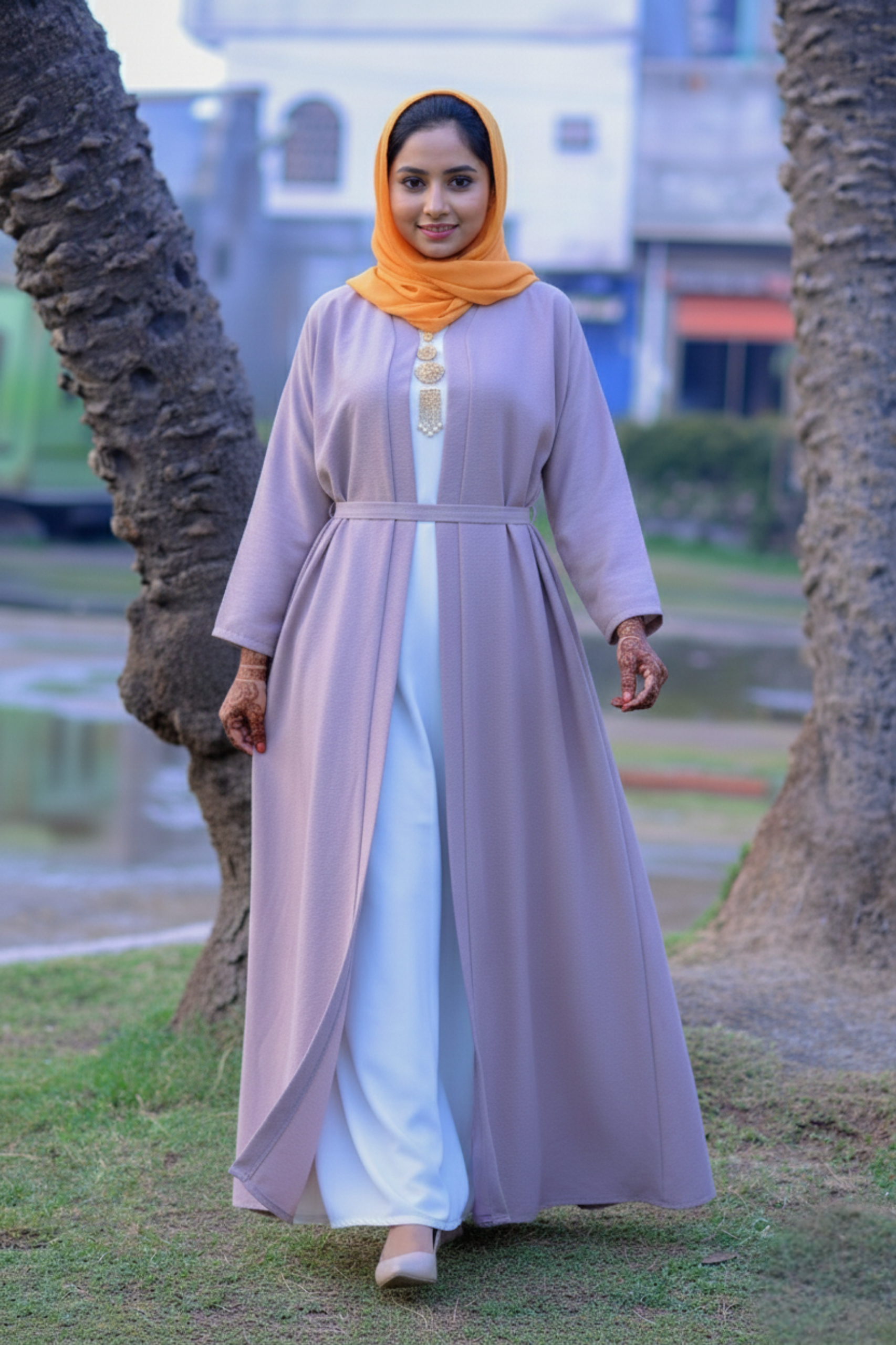 The Liana Belted Open Abaya