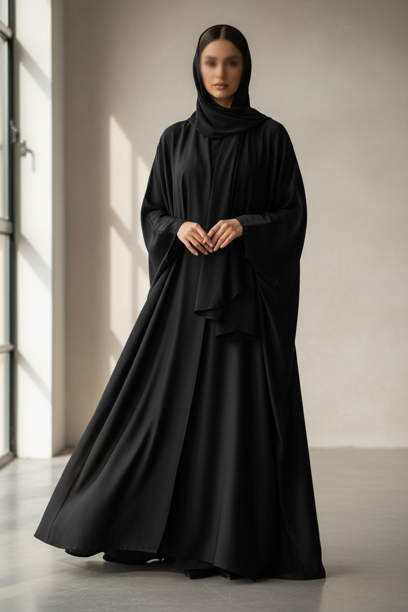 Luxurious Black Abaya
